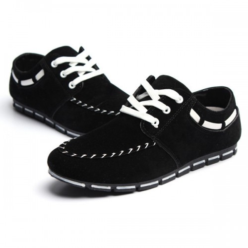 4 Colors Mens Trend Faux Suede Slip-On Sneakers