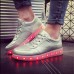 Unisex USB LED Light Lace Up Luminous Couple Shoes Sportswear Sneaker Casual Shoes