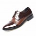 Men Lace Up Artificial Leather Formal Shoes Soft Sole Business Shoes