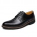 Men Genuine Leather Business Lace-Up Formal Shoes