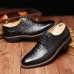 Men Genuine Leather Business Lace-Up Formal Shoes