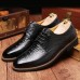 Men Genuine Leather Business Lace-Up Formal Shoes