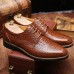 Men Genuine Leather Business Lace-Up Formal Shoes