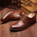 Men Genuine Leather Business Lace-Up Formal Shoes