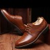 Men Genuine Leather Business Lace-Up Formal Shoes