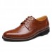 Men Genuine Leather Business Lace-Up Formal Shoes