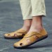 Men Summer Breathable Casual Outdoor Beach Soft Leather Fashion Comfortable Sandals Shoes