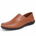 Big Size Slip On Leather Formal Shoes Soft Sole Business Shoes