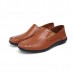 Big Size Slip On Leather Formal Shoes Soft Sole Business Shoes