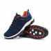 Men Casual Outdoor Sport Shoes Running Mesh Breathable Flat Lace Up Athletic Shoes