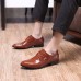 Men Comfortable Leather Lace Up Formal Business Shoes