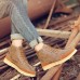 Winter Men Boots High Top Casual Outdoor Keep Warm Fur Lining Shoes