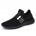 Men Casual Fabric Elastic Slip On Athletic Sneaker Sport Shoes