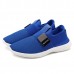 Men Casual Fabric Elastic Slip On Athletic Sneaker Sport Shoes