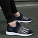 Men Mesh Knit Slip On Casual Soft Sole Athletic Shoes