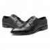 Men Brogue Style Genuine Leather Pointed Toe Business Formal Shoes