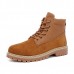 Men Comfortable Canvas Suede High Top Boots