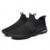 Men Comfy Elastic Band Ankle Cushion Slip On Sneakers Sports Shoes