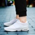 Men Comfy Elastic Band Ankle Cushion Slip On Sneakers Sports Shoes