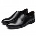 Men Comfy Soft Elastic Band Business Leather Slip On Formal Shoes