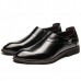 Men Comfy Soft Leather Pointed Toe Business Formal Shoes