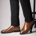 Men Comfy Soft Leather Pointed Toe Business Formal Shoes