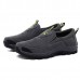 Men Comfy Durable Sole Suede Leather Slip On Outdoor Hiking Casual Sneakers