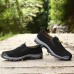 Men Comfy Durable Sole Suede Leather Slip On Outdoor Hiking Casual Sneakers