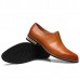 Men Casual Business Comfy Genuine Leather Flat Loafers Slip On Oxfords