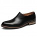 Men Casual Business Comfy Genuine Leather Flat Loafers Slip On Oxfords