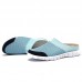 Men Breathable Splicing Slip On Casual Flat Beach Slipper Sandals