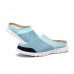 Men Breathable Splicing Slip On Casual Flat Beach Slipper Sandals