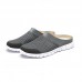 Men Breathable Splicing Slip On Casual Flat Beach Slipper Sandals