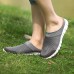 Men Breathable Splicing Slip On Casual Flat Beach Slipper Sandals