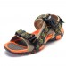 Men Breathable Adjustable Hook Loop Sandals Outdoor Beach Shoes