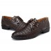 Men Breathable Genuine Leather Hollow Outs Business Formal Shoes Lace Up Shoes