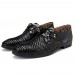 Men Breathable Genuine Leather Hollow Outs Business Formal Shoes Lace Up Shoes