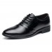 Men Comfy Leather Formal Shoes Pointed Toe Business Shoes