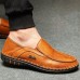 Men Hand-made Knitted Sewing Soft Business Casual Flats