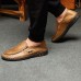 Men Hand-made Knitted Sewing Soft Business Casual Flats