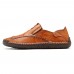 Menico Stor Storlek M&auml;n Soft Handstygning Slip-on Loafers