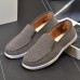 Men Soft Comfortable breathable Knitted Fabric Keep Warm Flats