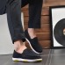 Men Soft Comfortable breathable Knitted Fabric Keep Warm Flats