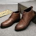 Men Microfiber Brogue Carved Casual Business Ankle Boots