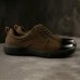 Men Comfortable Fashion Color Stitching Leather Flats