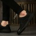 Men Comfortable Fashion Color Stitching Leather Flats