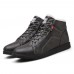 Men Casual Soft Wool Lining Lace Up Ankle Boots