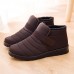 Men Casual Waterproof Warm Lining Hook&amp;Loop Snow Boots