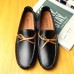 Men Casual Genuine Leather Slip-on Loafers Soft Flats