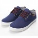 Mens Low-Top Board Casual Canvas Shoes Lace Up Flats